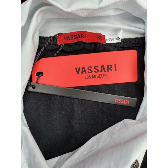 Vassari Los Angeles XL High Button Collar Rare Short Sleeve Shirt - Picture 9 of 12